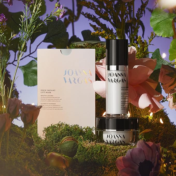 Joanna Vargas Eden Instant Face Lift Facial Masks - Anti Aging Sheet Mask - Skin Firming Face Sheet Mask - Hydrating Sheet Mask for Glowing Skin - Premium Face Mask Skin Care with Hyaluronic Acid 1pc