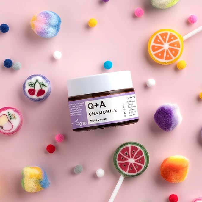 Chamomile Night Cream, a Super Soothing Moisturiser, works whilst you sleep for a hydrated and fresh complexion (1.8 Fl.Oz)