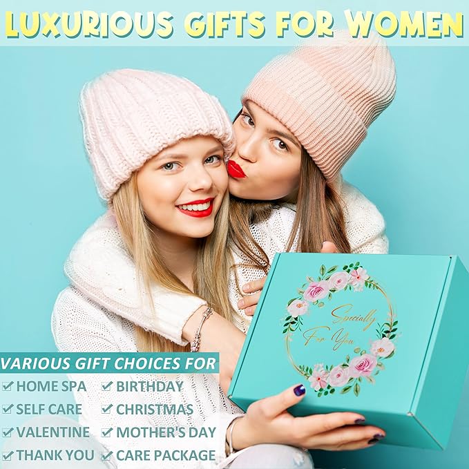 Birthday Gifts for Women Friendship, Ocean Relaxing Spa Gifts Basket for Women Self Care Gifts, Thank You Gifts Bath Set Mothers Day Gifts for Mom Her Best Friend Wife Sister Coworker Nurse Teacher