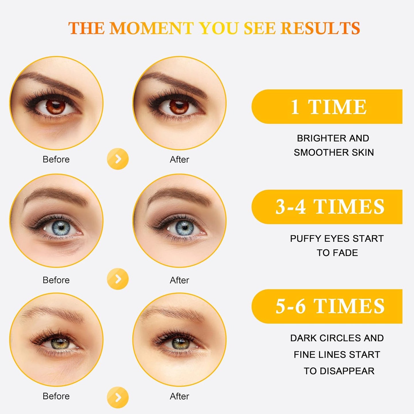 REWLKP 24k Gold Eye Collagen Patches - Puffy Eyes & Dark Circles Treatments,Reduce Under Eye Bags and Smooth Wrinkles,Eye Skin Care Pads With Collagen