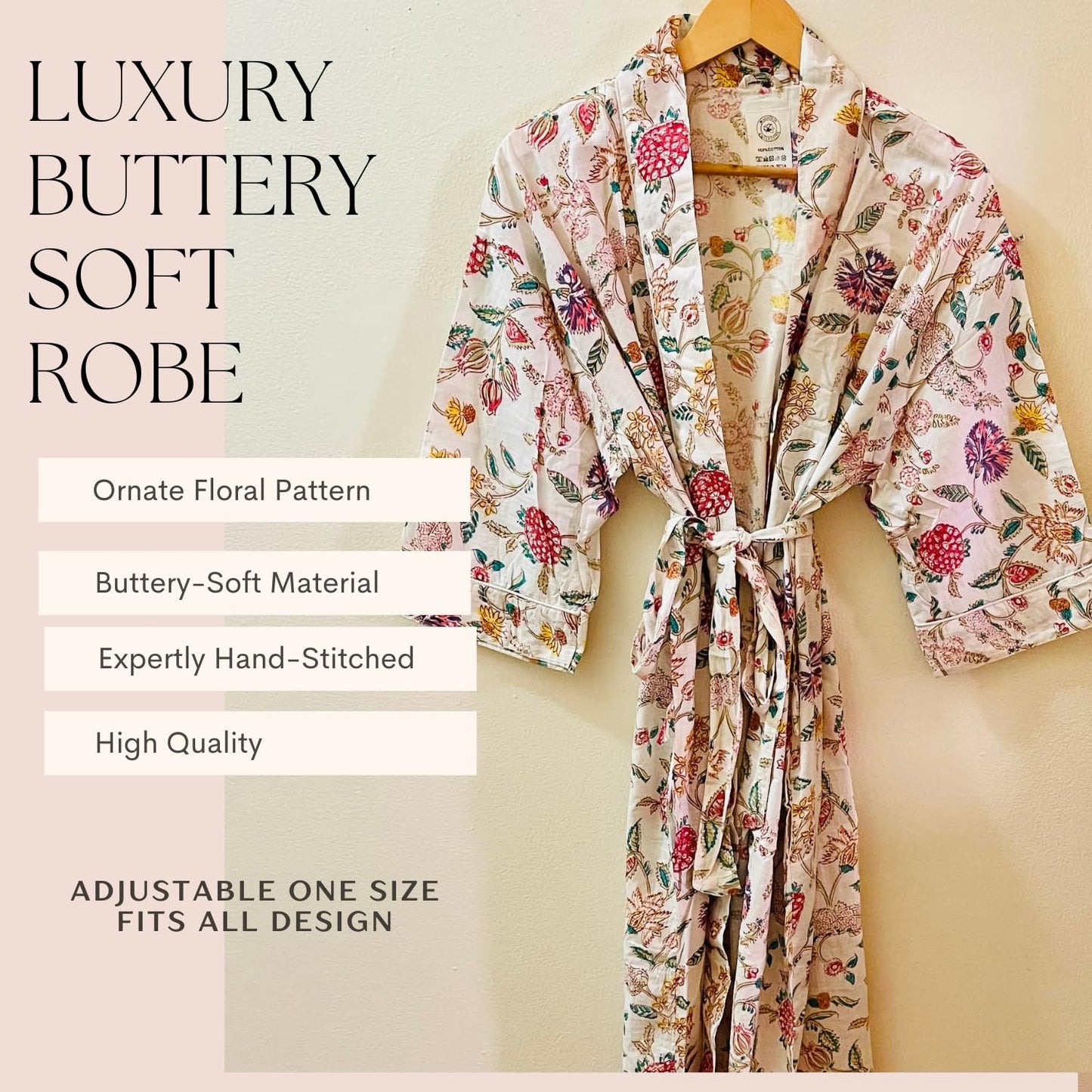 Spa Gift Set with Robe - 7 pc for New Mothers Postpartum Moms & Expecting- Luxurious Gift Set w Jasmine Candle Honey Lotion Coconut Oatmeal Body Scrub - All-Natural for Self-Care. Push present.