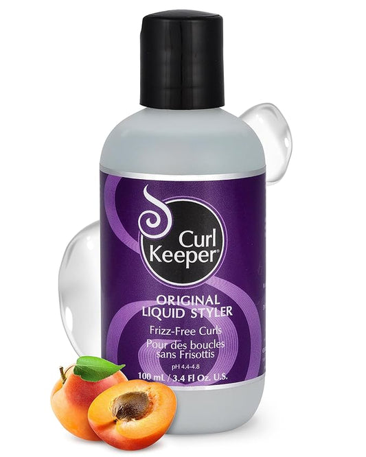 Original Curl Keeper Anti-Frizz Curl Defining Hair Styler (3 Oz) - Lightweight Curl Definer Liquid Gel for All Weather Conditions - Wavy & Curly Hair Products for Women (Cream Alternative)