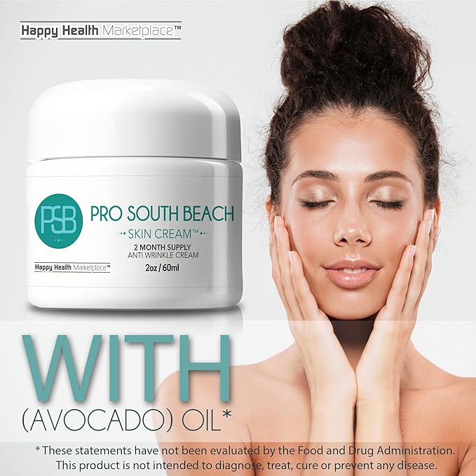 Pro South Beach Skin Cream - 2 Month Supply Anti Wrinkle Cream - Our Best Anti Aging Cream for Women - Anti Wrinkle Cream for Men - Anti Wrinkle Cream for Women - Day & Anti Wrinkle Night Cream