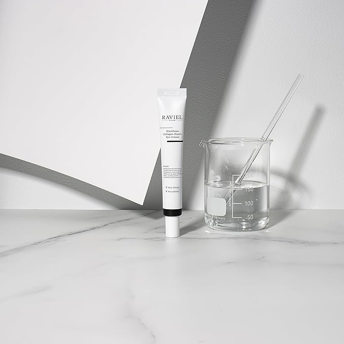 RAVIEL Black Bean Collagen Elastic Eye Cream Set | Brightening & Anti-Wrinkle | Smooth & Fast Absorbing, KFDA-Certified | Highly Rated in Korea (0.67 fl oz, Pack of 2)