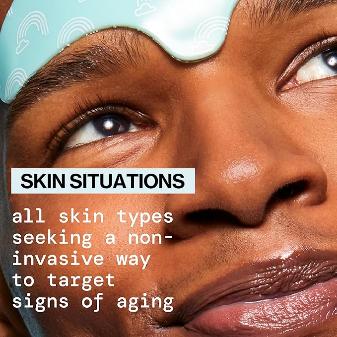 Pacifica Reusable Mask – Under Eye Mask Silicone Face Mask for Fine Lines & Dark Circles, Pair with Serum, Storage Tin Included, Vegan & Cruelty-Free, 2 Pieces