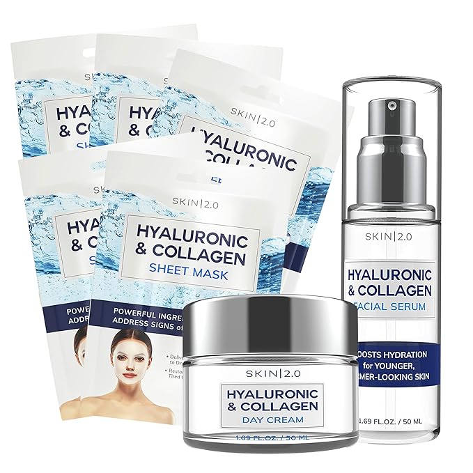 Hyaluronic Acid Regimen - Hydrating, Anti-Aging, Moisture Retention, Firming Skin - Clean Beauty, Natural Ingredients, Cruelty-Free Korean Skin Care for All Skin Types - Set of 3