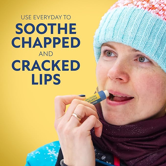 Herpecin L Lip Balm Stick; Cold Sore Sun & Fever Blisters and Chapped Lips Relief Lip Balm with SPF30, Lemon Balm, and Lysine, 0.1oz