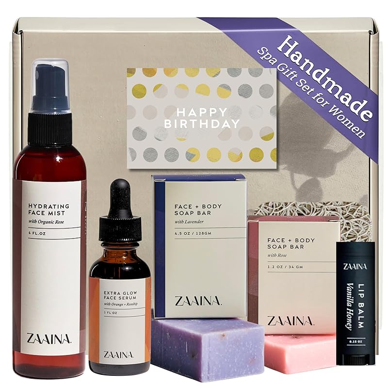 Birthday Gift Set for Women - Bath Gift Set, Body Care Set for Her, Relaxing Spa Kit for Women, Gift Basket for Women, Spa Package, Self Care Kit for Women, Pampering Home Spa Kit for Women by ZAAINA