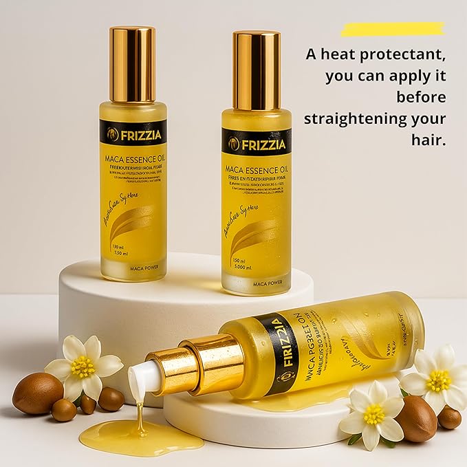 Argan Hair oil, Anti-Frizz & Shine Oil, Pure and Virgin, Repairing & Strengthening, Heat Protection & Deep Repair, Helps stimulate growth and strengthen damaged hair. Paraben free. 1.7 fl oz
