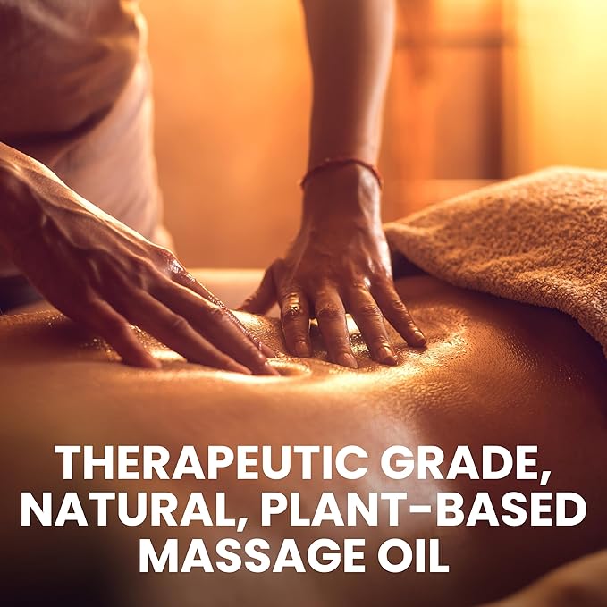 Sore Muscle Massage Oil with Arnica, Tea Tree & Eucalyptus Oils, Massage Oil for Massage Therapy, Muscle Relief, Relaxation, Tension & Skin Softening for Professional & Home Use (Pack of 1)