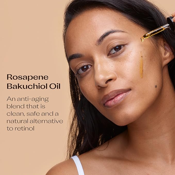 Trilogy Rosapene Bakuchiol Oil, Anti-Aging Natural Active Blend, 1.0 fl oz