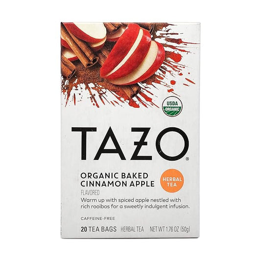 Tazo Organic Baked Cinnamon Apple Tea, 20 ct