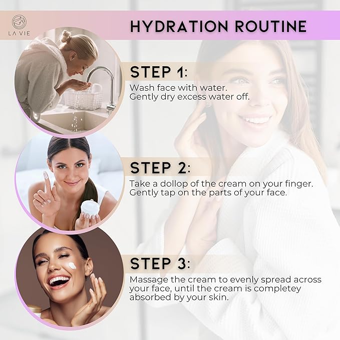 La Vie Anti-Aging Night Cream – Night Cream for Women Anti-Aging with Niacinamides, Hyaluronic Acid - Retinol Moisturizer Against Wrinkles – 1.7Fl Oz