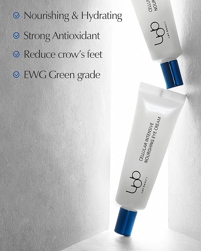 LBB Cellular Intensive Nourishing Eye Cream - Vegan Eye Lifting Treatment - Improves Wrinkles, Anti Aging, Nourishing - Tangerine Cellular Water, Shea Butter, Vitamin E, 0.5 oz.