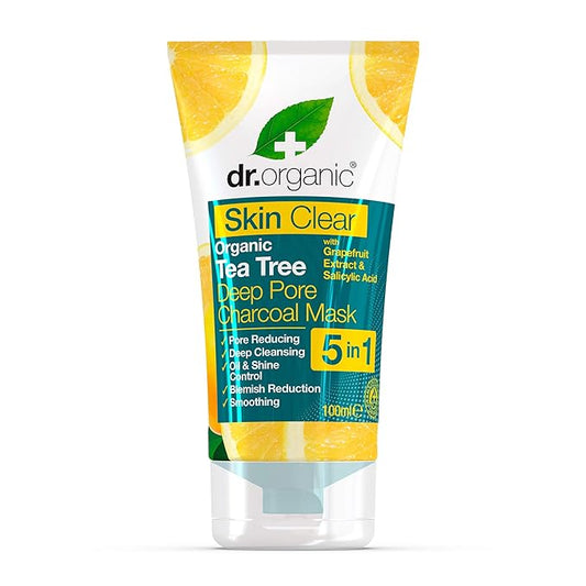 Dr Organic Skin Clear Deep Pore Charcoal Face Mask 100ml