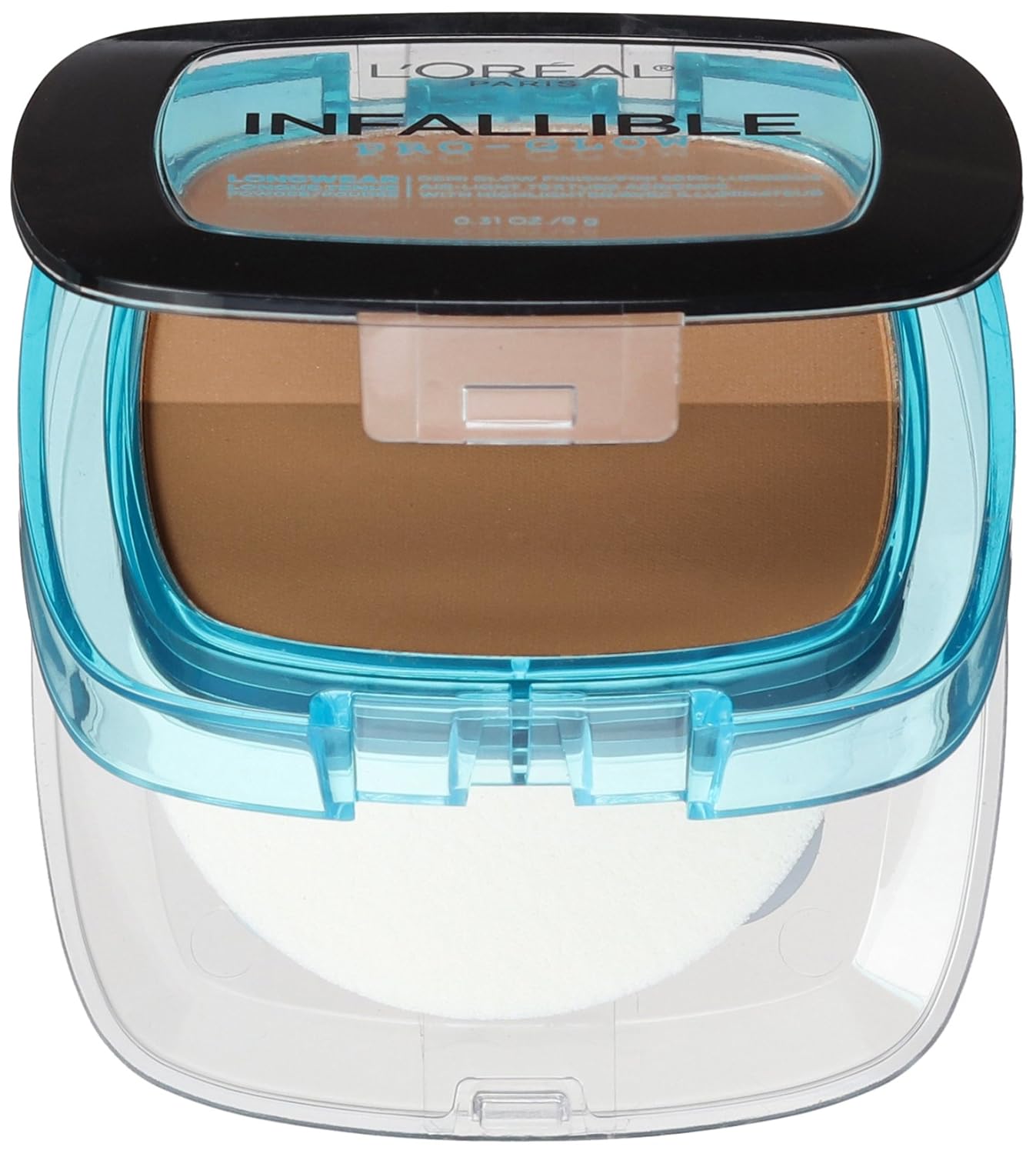 L'Oréal Paris Infallible Pro Glow Pressed Powder, Creme Cafe, 0.31 oz.