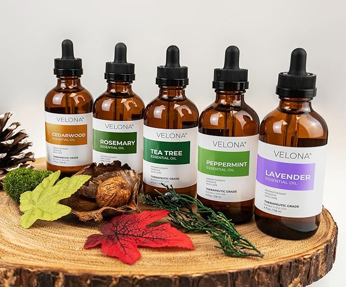 velona Rosemary Essential Oil - 4 Fl Oz | Hair growth | Therapeutic Grade 100% Pure and Natural | for Aromatherapy Diffuser, Massage, Skincare, Haircare, Soapmaking