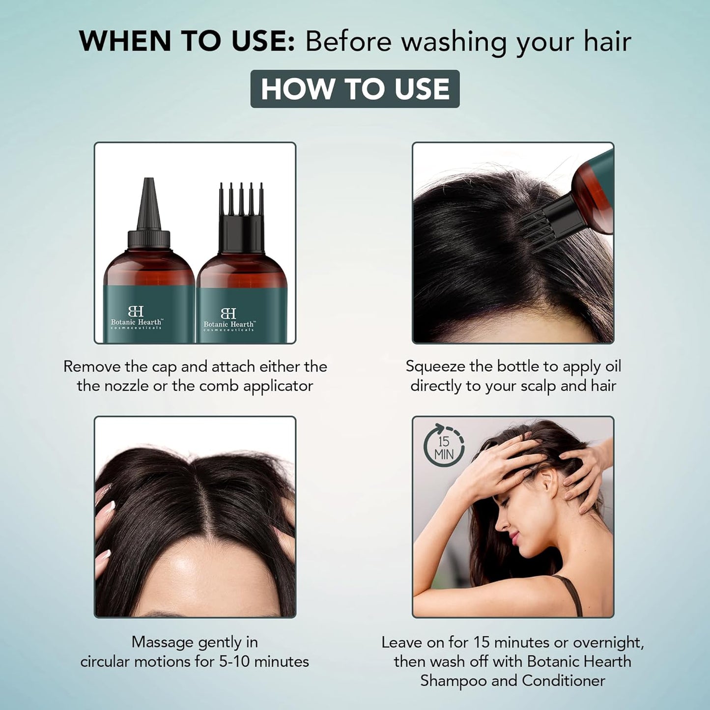 Botanic Hearth 100% Pure Pumpkin Seed Rosemary Oil For Hair Growth (6.7 fl oz)| Infused with Pumpkin, Rosemary, Castor | Hair Oil Repairs Dry Damaged Hair, Strengthening, Healthier Hair- Hair Tonic