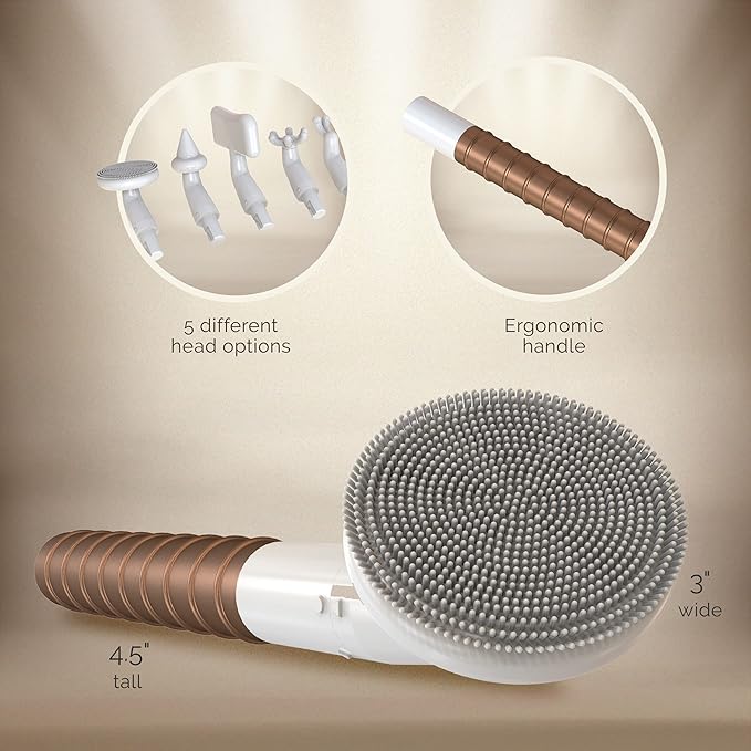 The OMG Blaster 5-in-1 Face Lifting Tool by Ashley Black. Patented Technology for Fine Lines, Wrinkles, Skin Tightening, Face Contouring, Lymphatic Darinage and Temporary Blood Flow