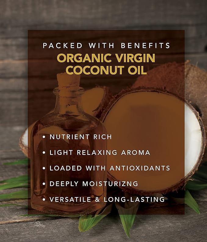 BIOTONE Truly Coconut Massage Oil with Organic Coconut Oil, Melts Away Tension and Promotes Deep Relaxation, Light, Versatile, Long-Lasting, Easy Wash-Out, Can Also Use as a Bodycare Oil