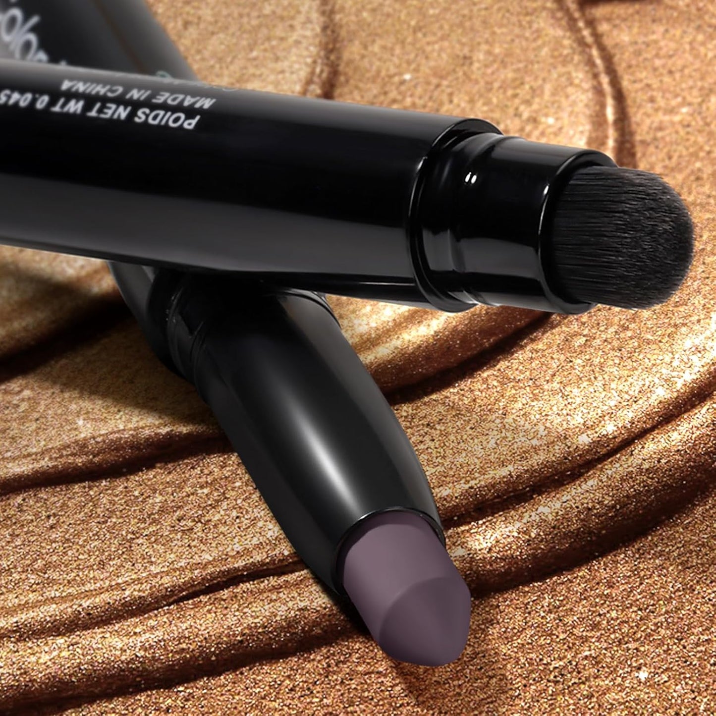 Longwear Cream Eye Shadow Sticks (67 Amethyst Matte),Smudge-Proof, Waterproof Eyeshadow,Silky Formula Glitter With Makeup Brush,Dark Purple