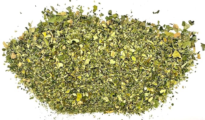 FIRE TEAS Organic Moringa Leaf Tea with Ginger & Saffron - Loose Leaf Blend -