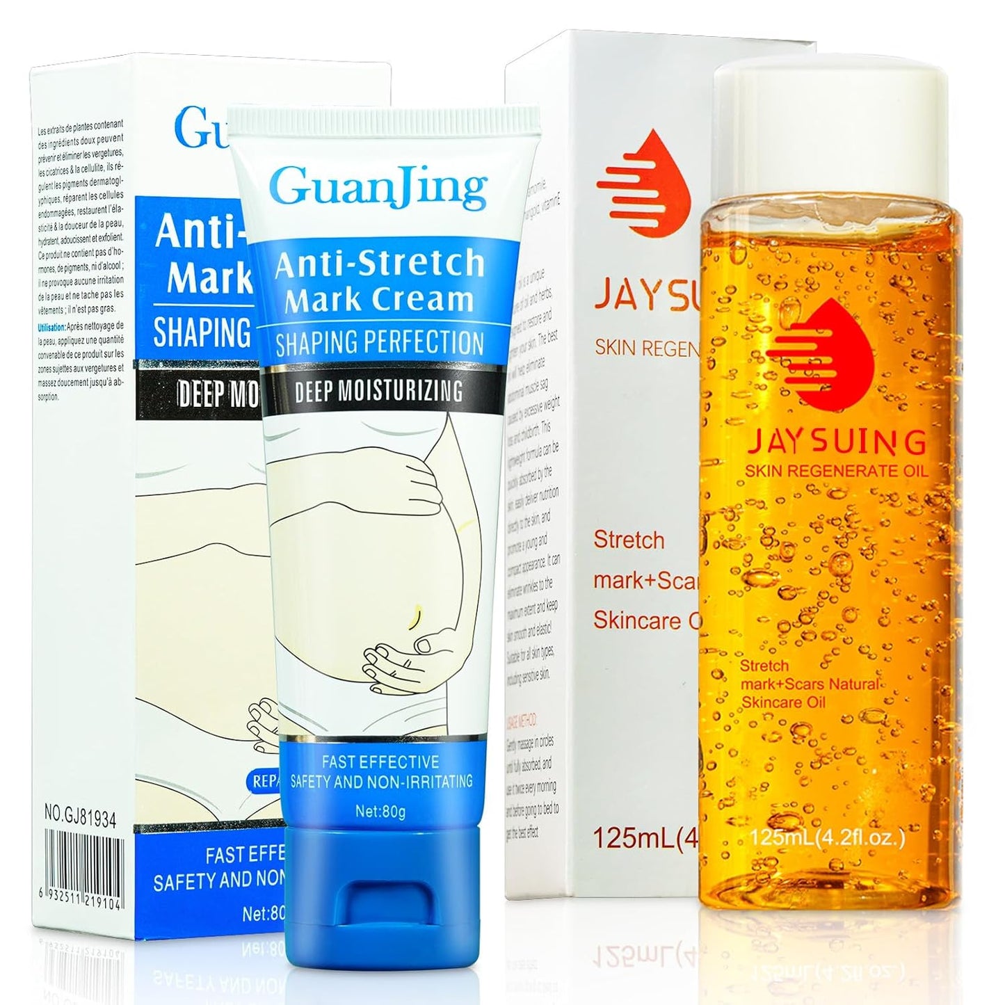 Stretch Mark Cream Stretch Mark Oil for Pregnancy, Stretch Mark Removal Belly Butter for Pregnant Women To Prevent And Repair Maternity Stretch Marks Scar Cream 2.82 Oz Skincare Body Oil 4.2 Fl.oz