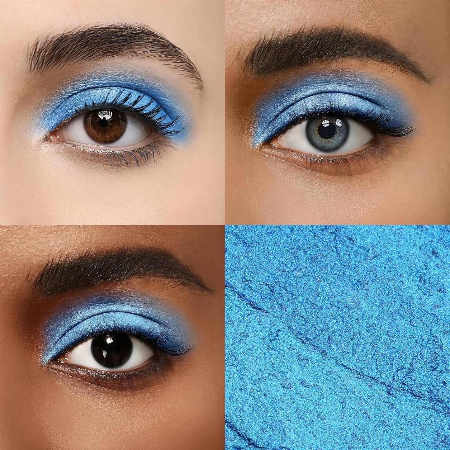 Longwear Cream Eye Shadow Sticks(62 Sapphire Shimmer), Smudge-Proof, Waterproof Eyeshadow,Silky Formula Glitter With Makeup Brush,Sapphire Blue