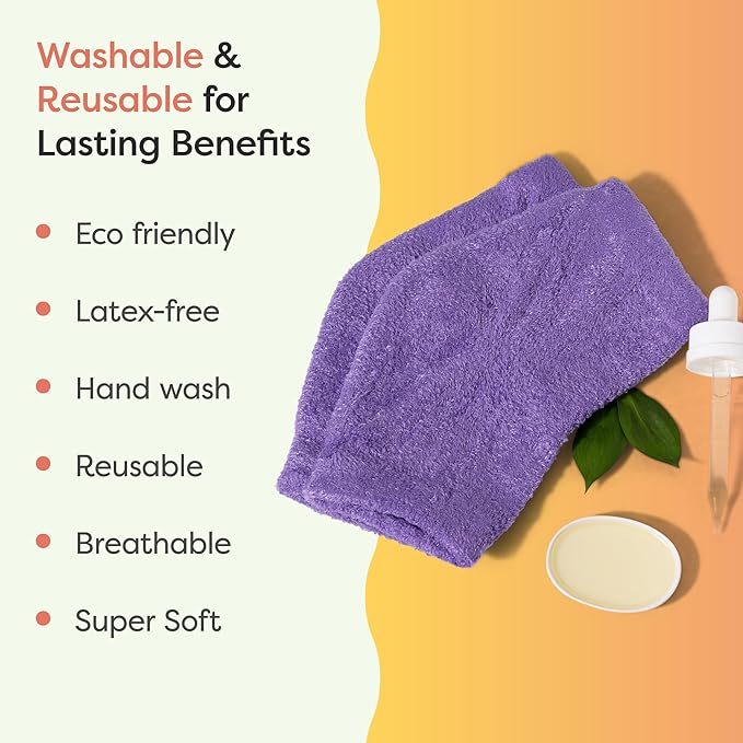 ZenToes Moisturizing Socks for Cracked Heel Treatment - Vitamin E, Olive Oil and Jojoba Oil Infused Heel Socks to Soften and Hydrate (Fuzzy Lilac Purple, Regular)