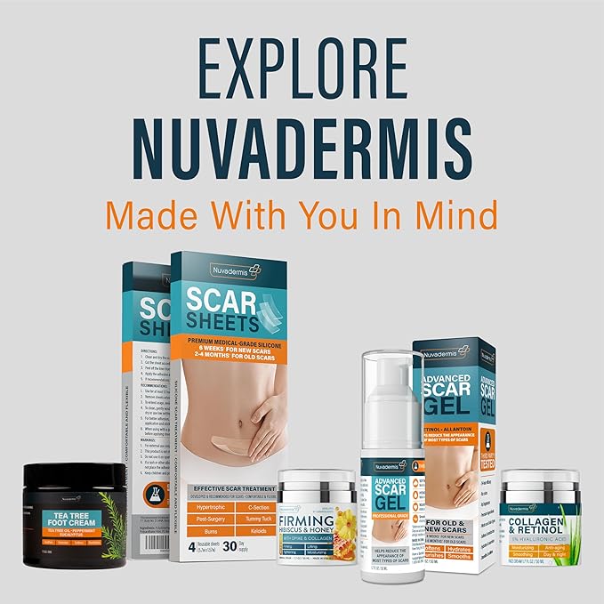 NUVADERMIS Urea Cream 40 Percent for Feet - 40% Urea Foot Repair Lotion - Maximum Strength For Dry Cracked Heels - 2% Salicylic Acid, Shea Butter, Tea Tree Oil, Vitamin E - 5.29 oz Jar