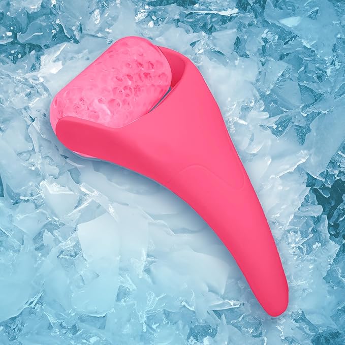 Ice Roller for Face, Eyes, Neck, and Body – Puffiness Reducer, Pain Relief Massager, Anti-Inflammatory Cooling Tool, Skin Tightening & Relaxation Device