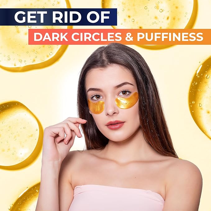 Under Eye Care Bundle: Eye Cream for Dark Circles, Puffiness & Bags with Retinol, Hyaluronic Acid & Caffeine + 30 Pairs Under Eye Patches for Dark Circles & Wrinkles, Anti-Aging Collagen Eye Masks for