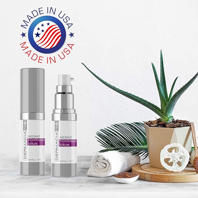 PRO Instant Tightening Serum, Allergen Free, Paraben Free, Cruelty Free, Anti-Aging, Smoothing, Fragrance Free, Made in USA
