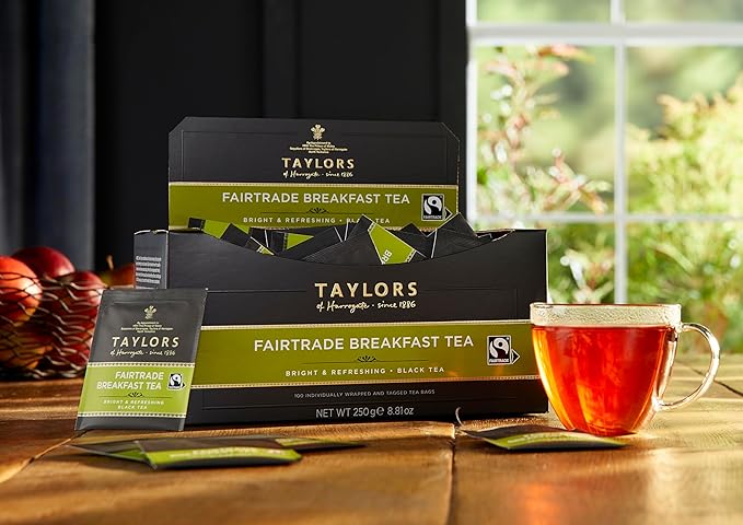 Taylors of Harrogate Fairtrade Breakfast, 100 Count (Pack of 1)