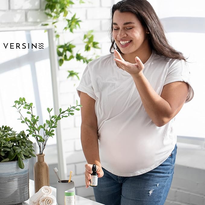 Versine Gentle Actives Serum for Face | Acne Prone Skin | Pregnancy Safe with Azelaic Acid, Vitamin C, Squalane, Niacinamide, Hyaluronic Acid | Moisturizer, Anti Aging and Brightening | 1Fl Oz