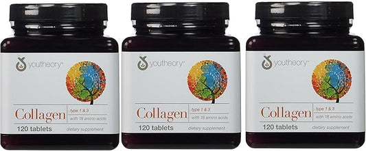 YouTheory Collagen, Type 1 & 3, 120 tablets (Pack of 3)