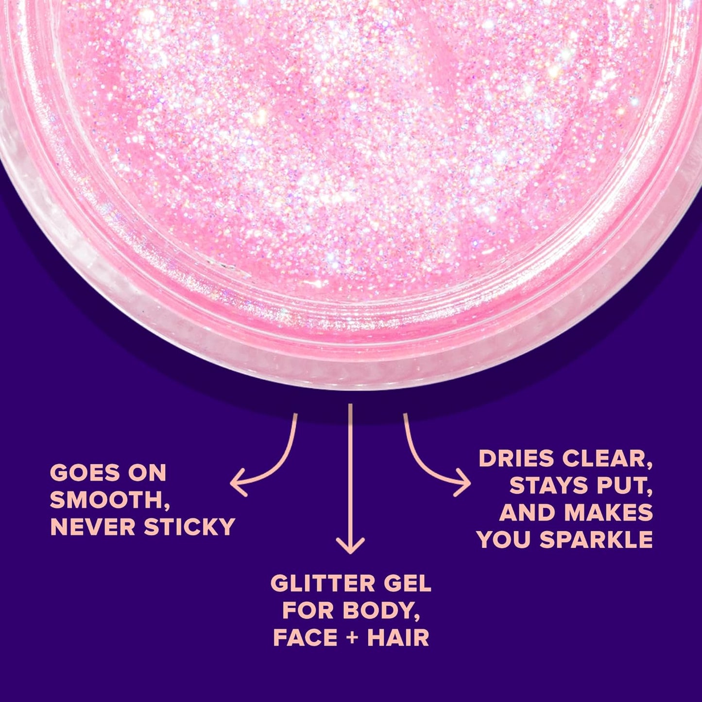UNICORN SNOT Holographic Face Glitter & Body Glitter Gel: Glitter Makeup, Hair Glitter, Festival Rave and Anime Cosplay, Halloween Costume Makeup - Vegan & Cruelty Free, 1.7 oz Pink Glitter (Flamingo)