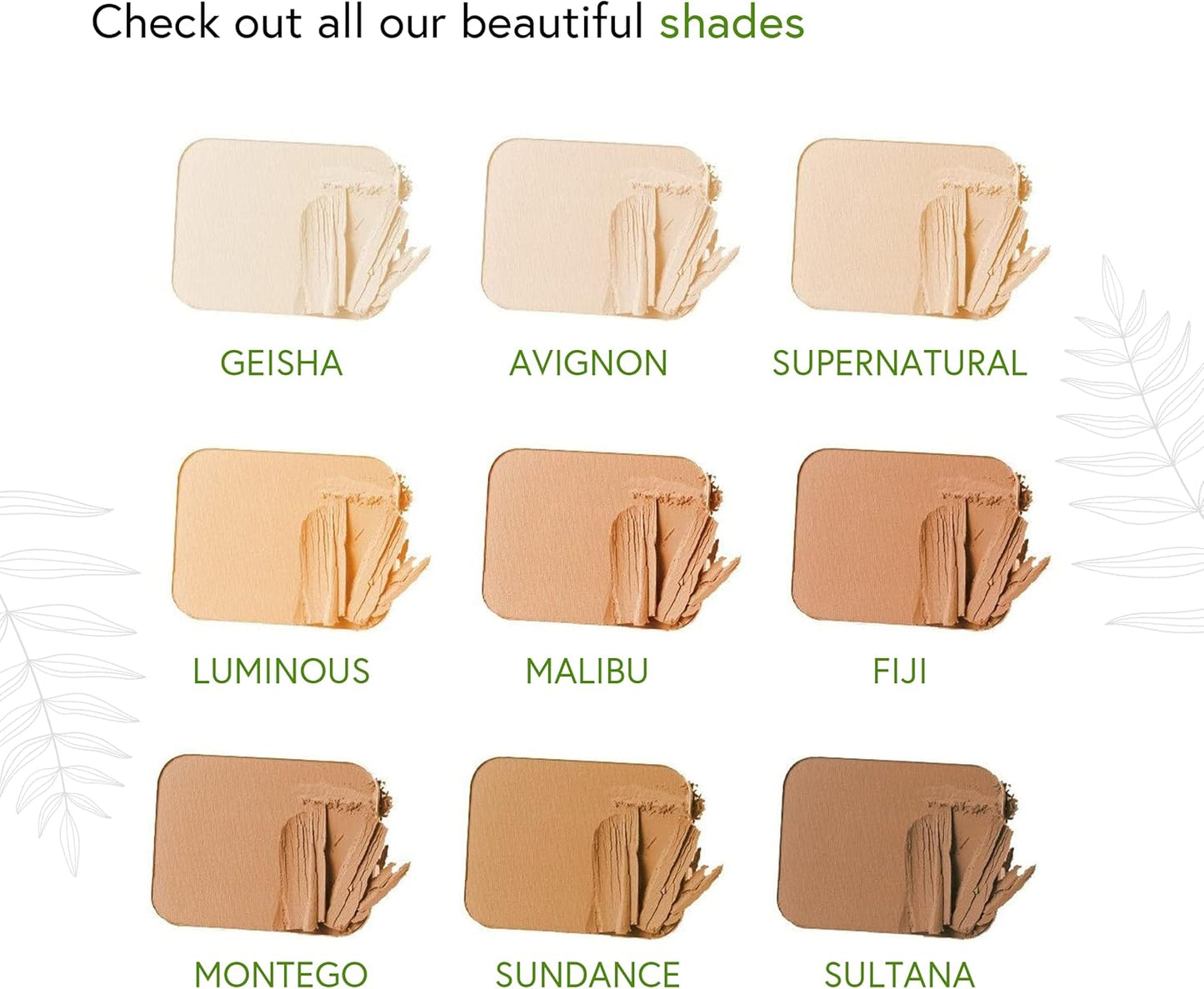 Honeybee Gardens Pressed Mineral Powder Foundation Refill, Supernatural,8g