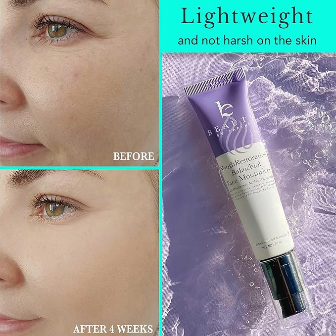 Anti Aging Face Moisturizer for Women - Made with Natural & Organic Ingredients Bakuchiol, Retinol Alternative, Hydrating Face Moisturizer Wrinkle Cream for Face, Anti Wrinkle Face Cream for Women