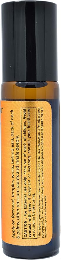 PRIME NATURAL Headache Relief Essential Oil Roll On 10ml, Pre-Diluted, Ready to Use Roller for Migraine, Tension, Calming, Soothing, Grounding, Sore Muscles, Sprain & Sleep