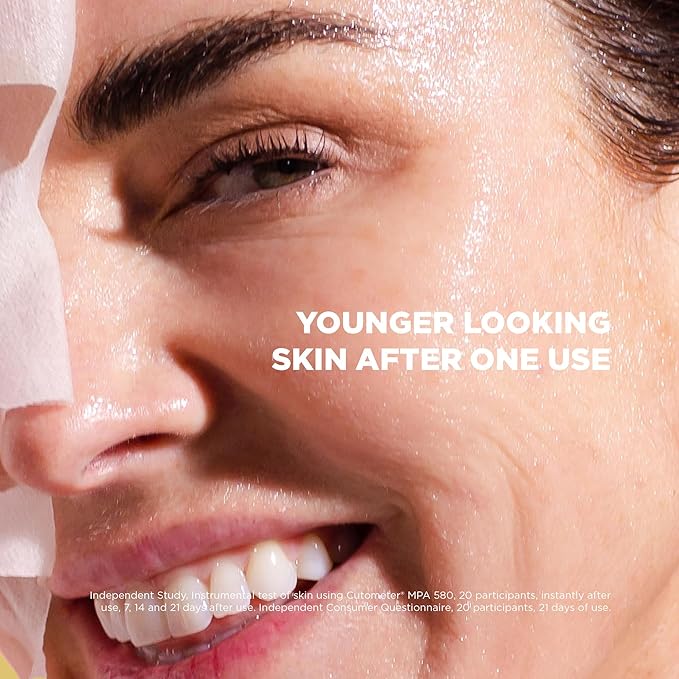 Skin Republic Collagen Infusion Sheet Mask. Clinically Proven to Reduce Deep Wrinkles After 2 Weeks. Made in Korea. 3 Pack.