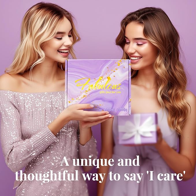 Lavender Relaxing Bath and Body Gift Set for Women - 8Pcs Unique Ideas for Birthday, Valentine's Day, Mother's Day, Christmas