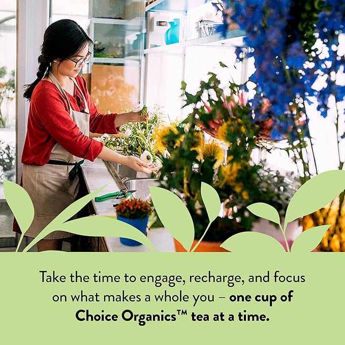 Choice Organic Teas Mint Sage Tea - Organic Herbal Tea - 16 Tea Bags (Pack of 1)