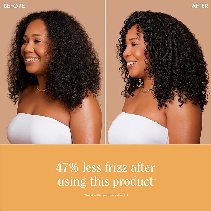 Rizos Curls Heat Protection Multivitamin Leave-In, Protects Up to 450°F, Reduces Frizz, Repairs Hair with Vitamins & Amino Acids, Adds Natural Shine