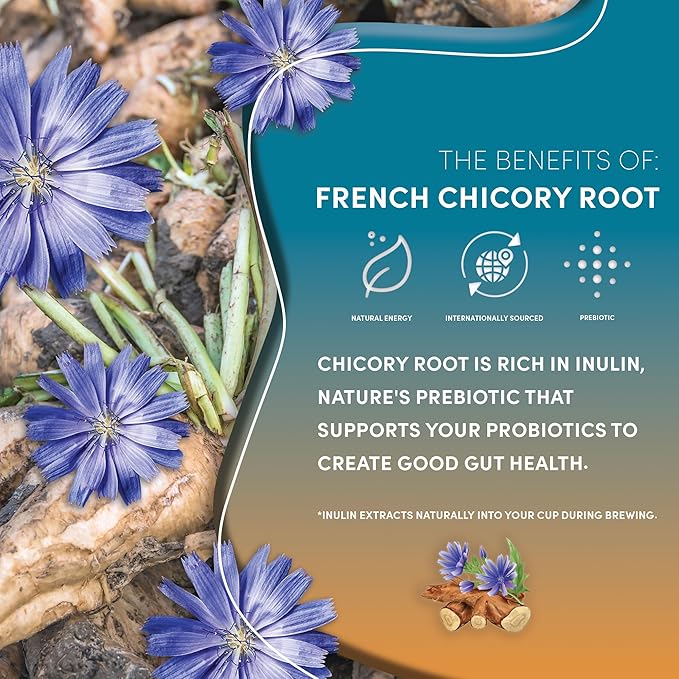 Teeccino Dandelion Caramel Nut Tea, 25 Tea Bags - Caffeine Free, Roasted Herbal Tea with Prebiotics, 3x More Herbs than Regular Tea Bags, Gluten Free, Great Hot or Iced, Herbal Tea