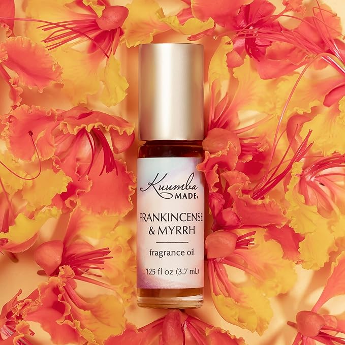 Kuumba Made Frankincense & Myrrh Fragrance Oil Roll-On 0.125 fl oz (3.7ml) | Rollerball Perfume | Alcohol Free