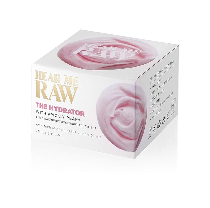 The Hydrator with Prickly Pear+, Day Cream + Night Cream + Overnight Mask, Travel Size, 0.5 oz