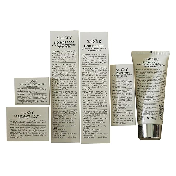 Licorice Skincare Set with Licorice Root Extract Locks in Moisture and Nourishes Skin, Valentine's Day & Holiday Set