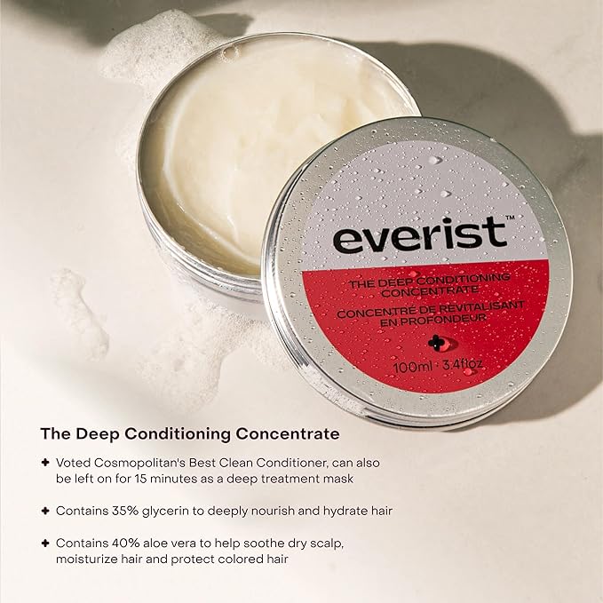 The Deep Conditioning Concentrate, Hydrating and Smoothing for Dry, Damaged, or Frizzy Hair, Hair Mask, Plant-Based, Vegan, 3.4 fl oz, TIN