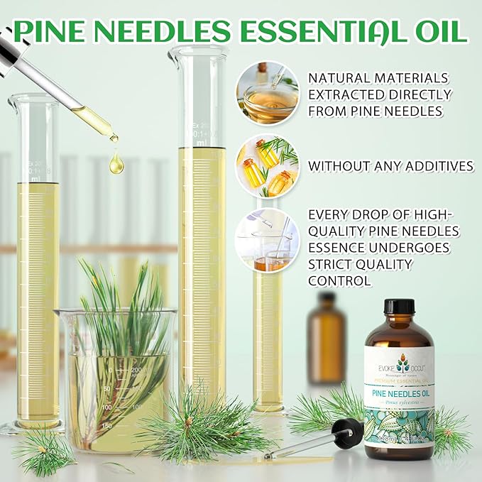 EVOKE OCCU Pine Essential Oil for Home Diffuser Fragrance DIY Candle Soap Making - 4 FL Oz